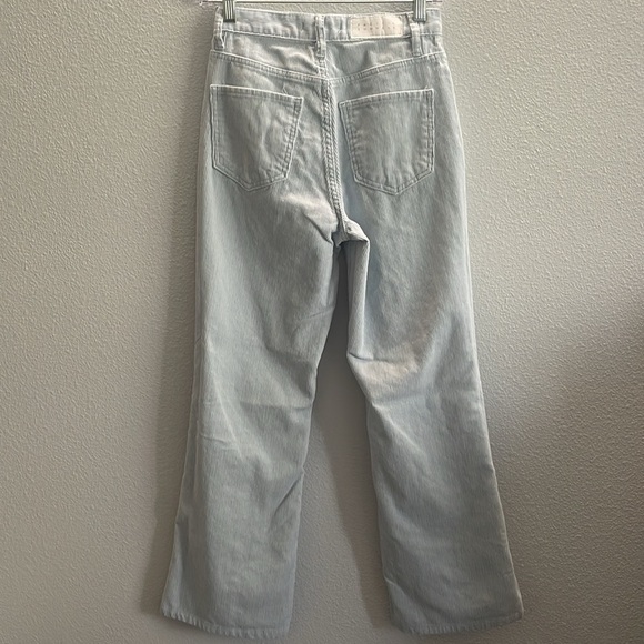 PacSun Light Blue Corduroy High Waisted Bootcut Jeans - Picture 4 of 8
